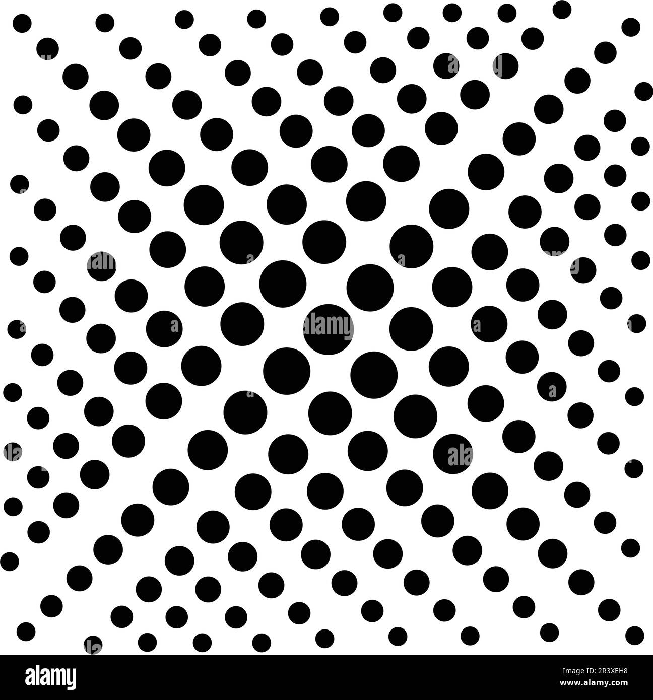 Halbtonkreise, Hintergrund für Halbtonpunktmuster Stock Vektor