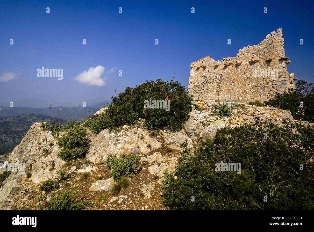 Mirador de nAlzamora.Palma.Sierra de Tramuntana. Mallorca. Baleares.España. Stockfoto