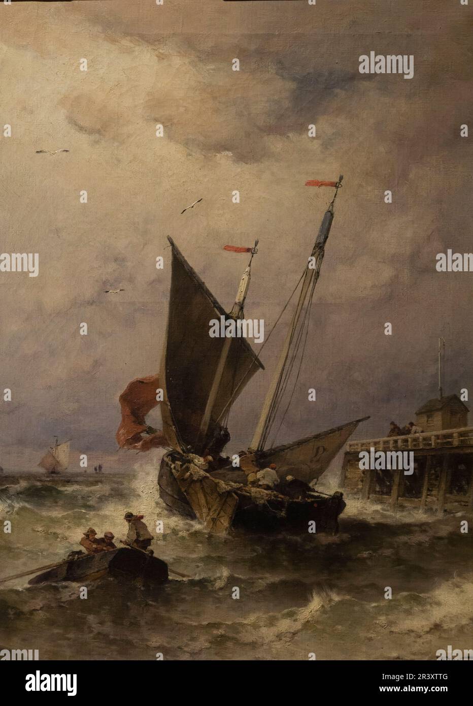 Theodore Weber, Marina, óleo sobre tela, Museo Nacional de Bellas Artes (MNBA), Buenos Aires, Republica Argentina, cono sur, Südamerika. Stockfoto