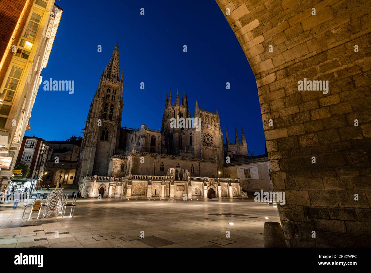 Kathedrale von Burgos Stockfoto