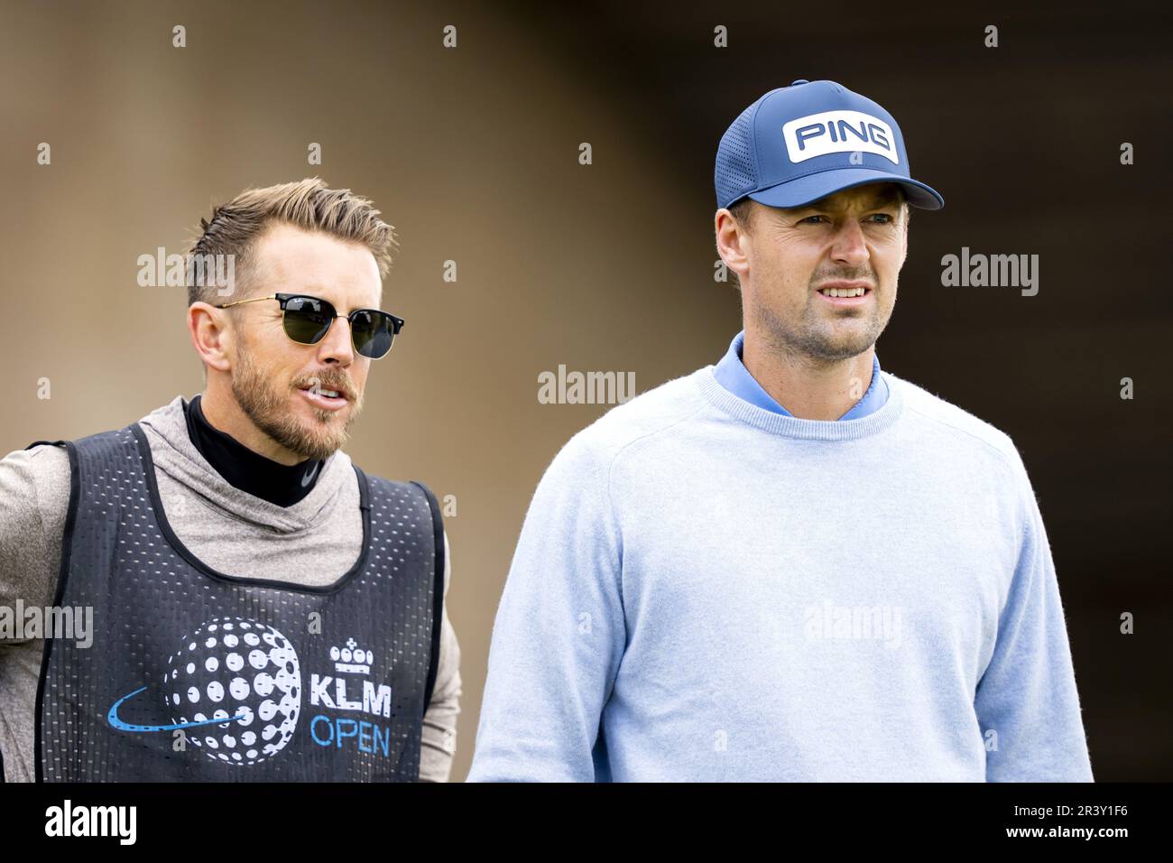 CROMVOIRT – Victor Perez (FRA) in Aktion während der 103. Ausgabe des Golfturniers der KLM Open. AP-SCHLEIFGERÄT KING Stockfoto