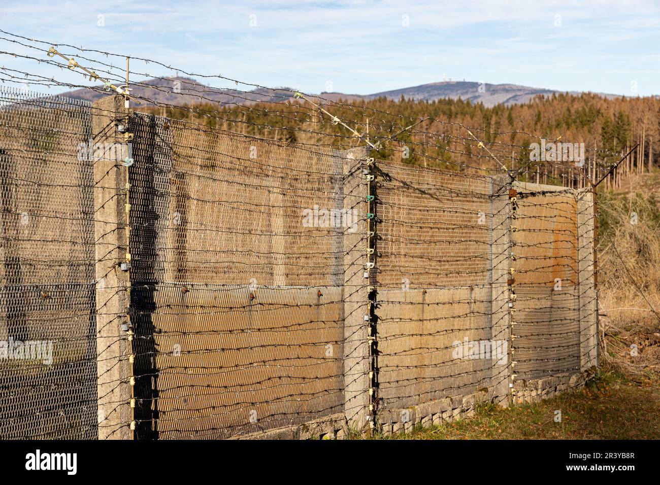 Ring of Remembrance Border Trail Border Museum Sorge in den Harz Mountains Stockfoto