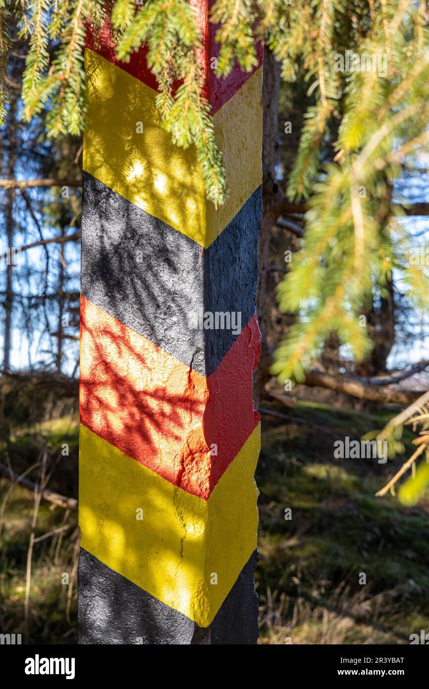 Ring of Remembrance Border Trail Border Museum Sorge in den Harz Mountains Stockfoto