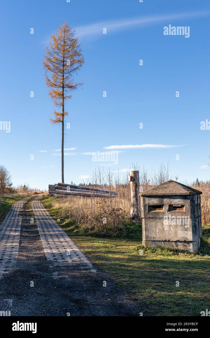 Ring of Remembrance Border Trail Border Museum Sorge in den Harz Mountains Stockfoto