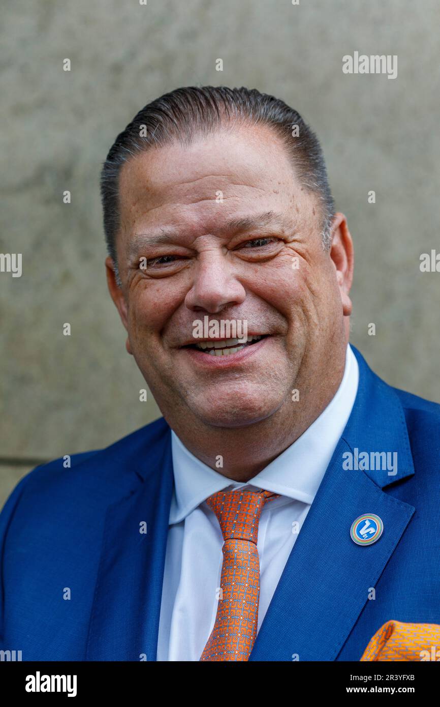 Rainer Mellis (Vorstand Volksbank Düsseldorf Neuss EG) Stockfoto