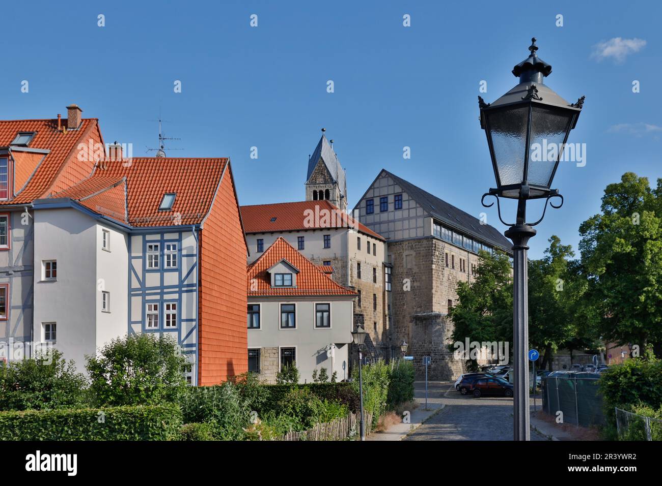 Bilder aus der Bezirksstadt Halberstadt Harz Stockfoto