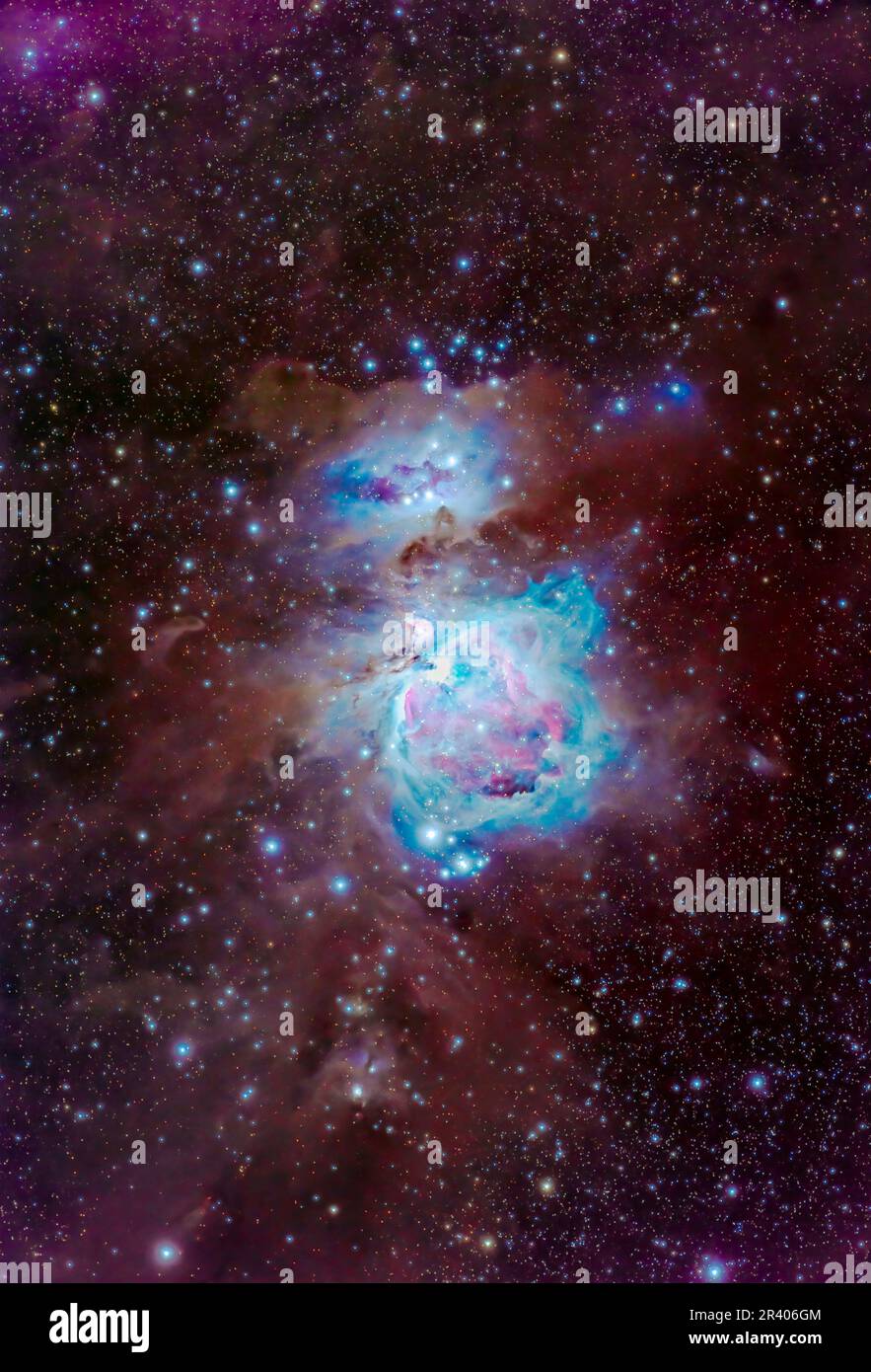 Porträt der Hauptnebulosität in Orion. Stockfoto