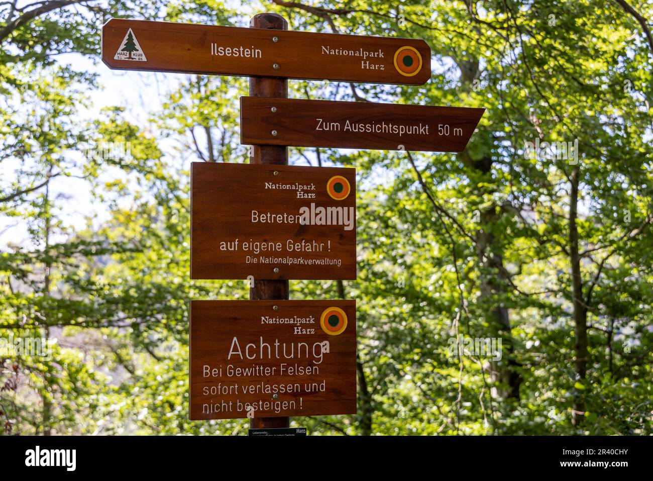 Eindrücke aus Ilsenburg Harz und Umgebung Stockfoto