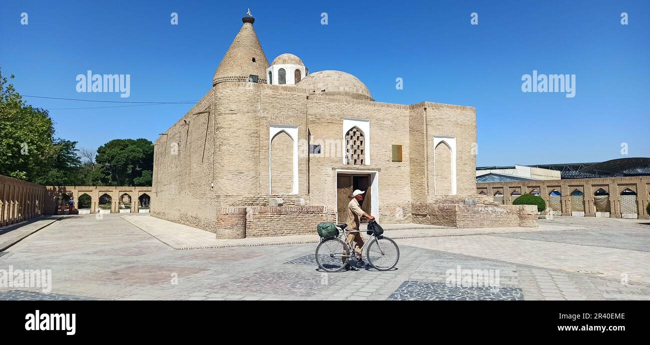 In Usbekistan die antike Seidenstraße und die Geschichte Stockfoto