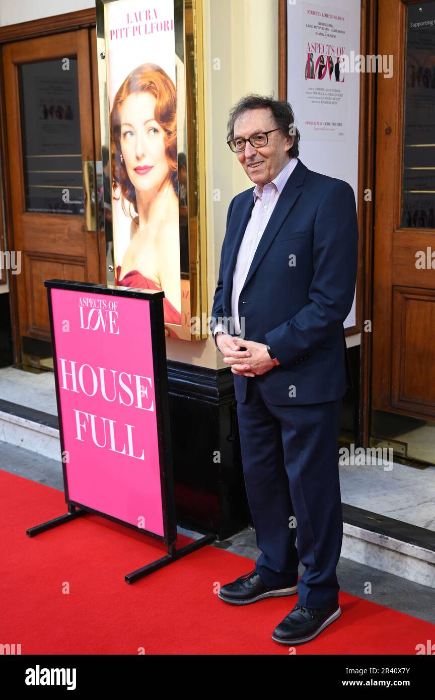 London, England, Großbritannien. 25. Mai 2023. Der Lyriker Don Black besucht The Opening Night Aspects of Love, Lyric Theatre, London, Großbritannien. Kredit: Siehe Li/Picture Capital/Alamy Live News Stockfoto