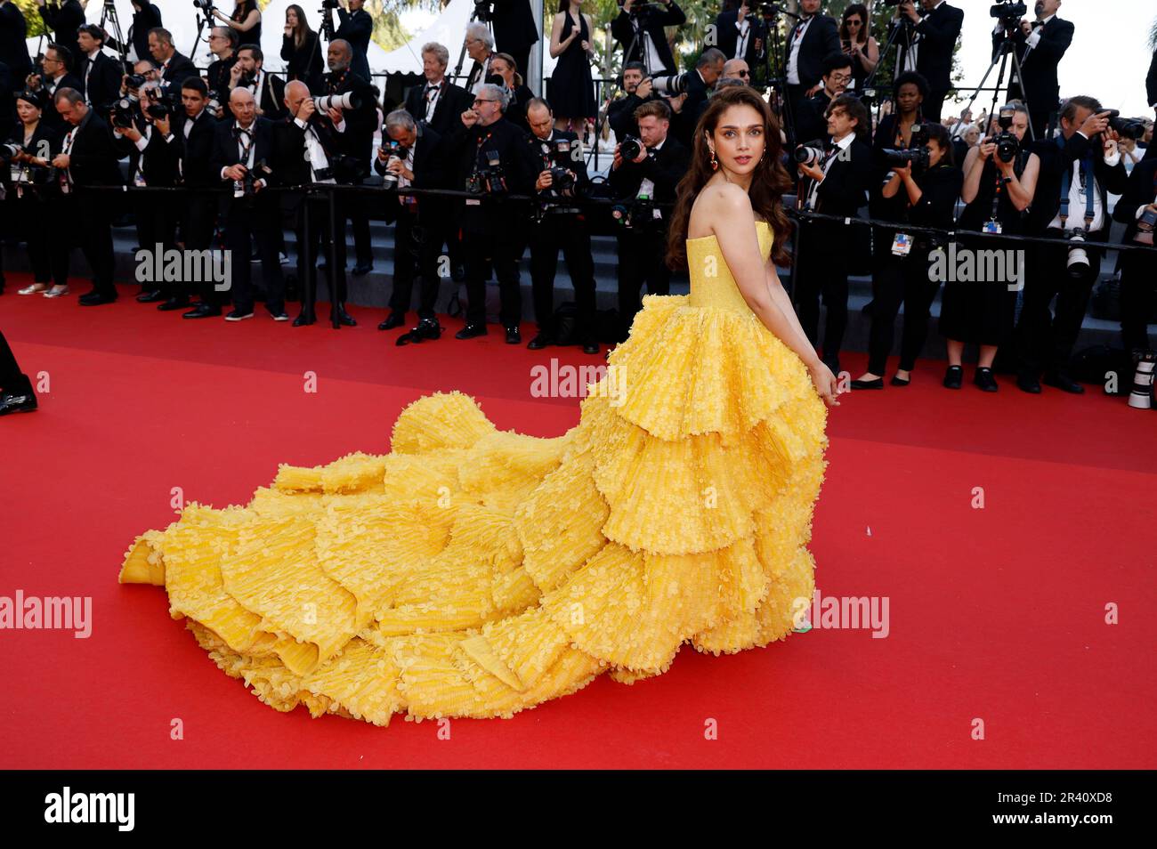 Aditi Rao Hydari bei der Premiere des Kinofilms 'L'été dernier / Last Summer' auf dem Festival de Cannes 2023 / 76. Internationale Filmfestspiele von Cannes im Palais des Festivals. Cannes, 25.05.2023 Stockfoto