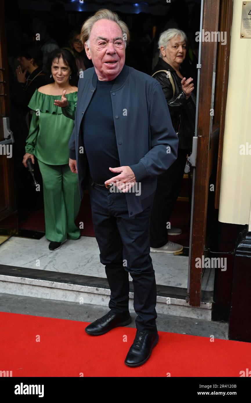 London, England, Großbritannien. 25. Mai 2023. Andrew Lloyd Webber besucht The Opening Night Aspects of Love, Lyric Theatre, London, Großbritannien. Kredit: Siehe Li/Picture Capital/Alamy Live News Stockfoto
