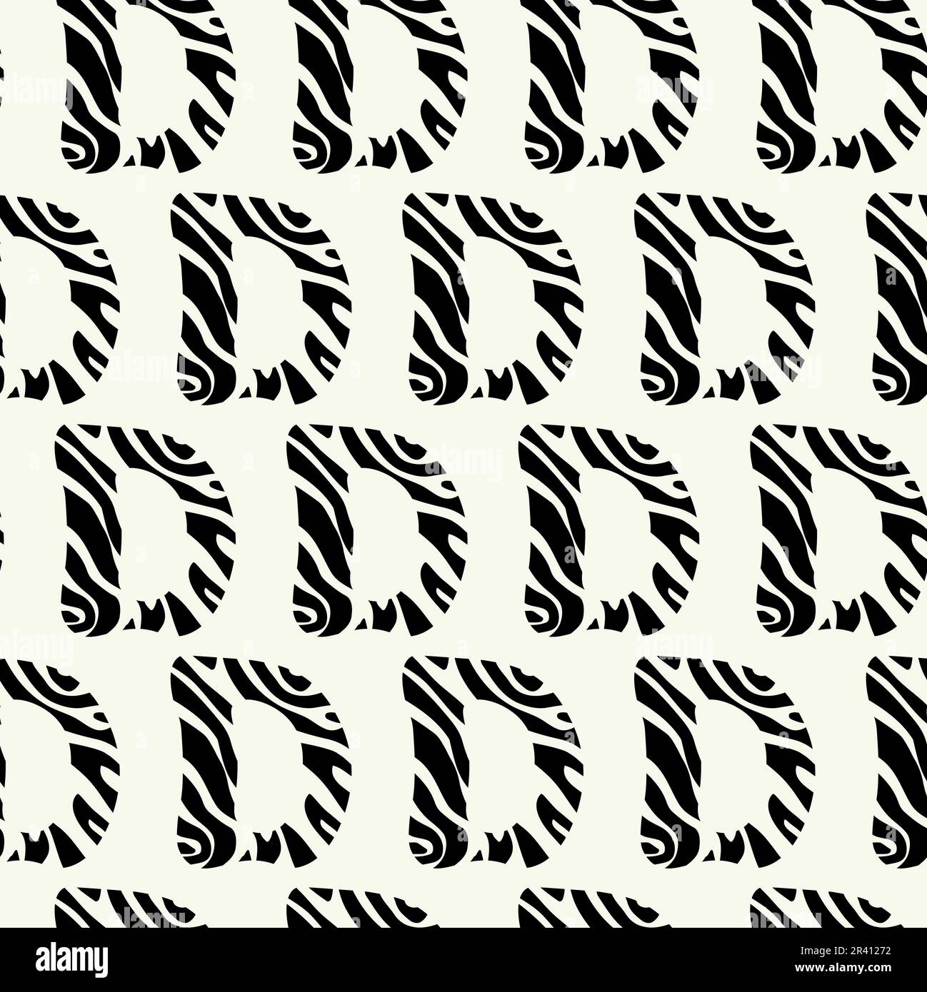 Einfarbiges geometrisches Vektormuster im einfachen Grafikdesign. Modische, trendige Geometrie. Stockfoto