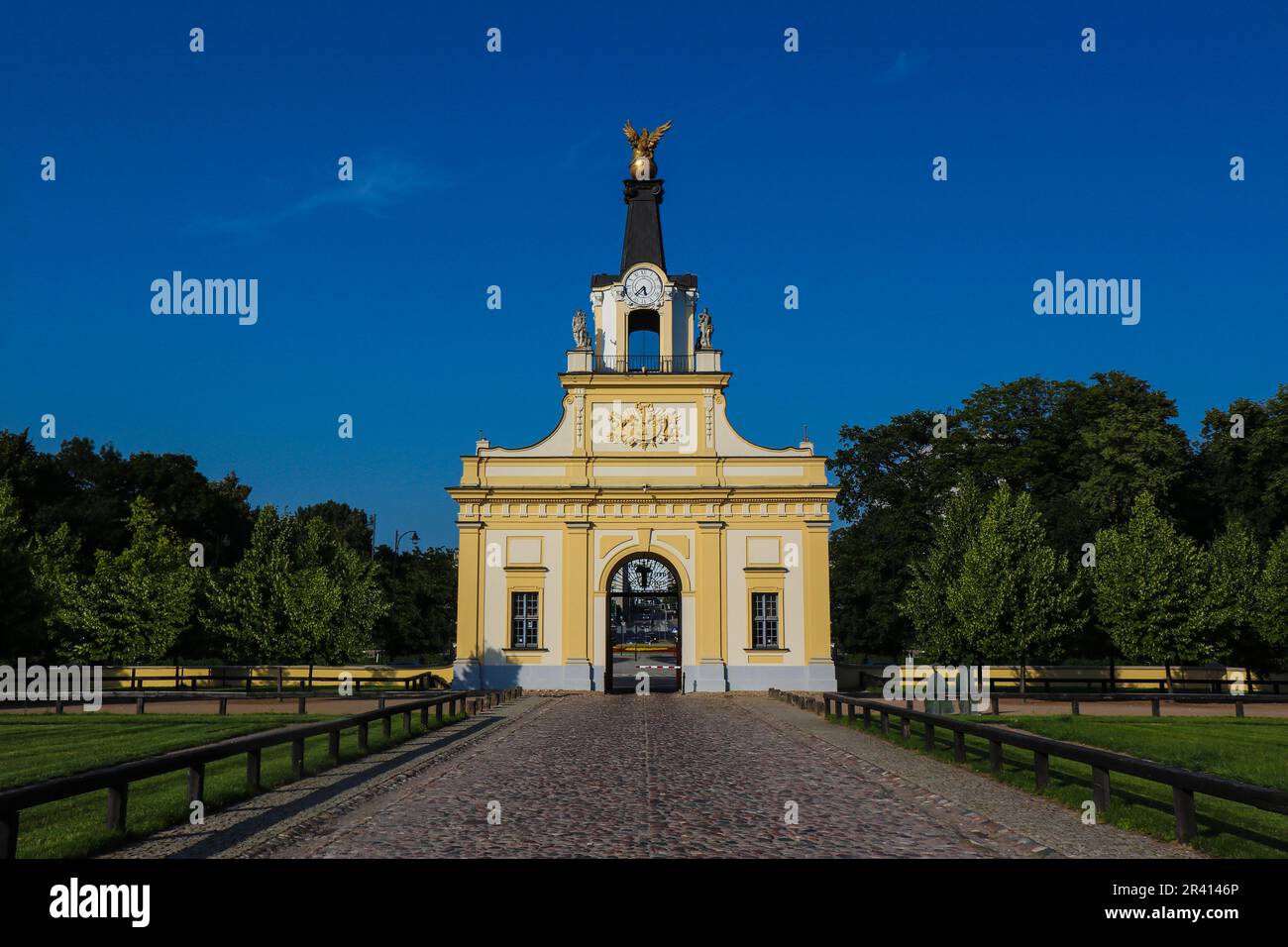 Branicki-Palast-Tor in Bialystok Stockfoto