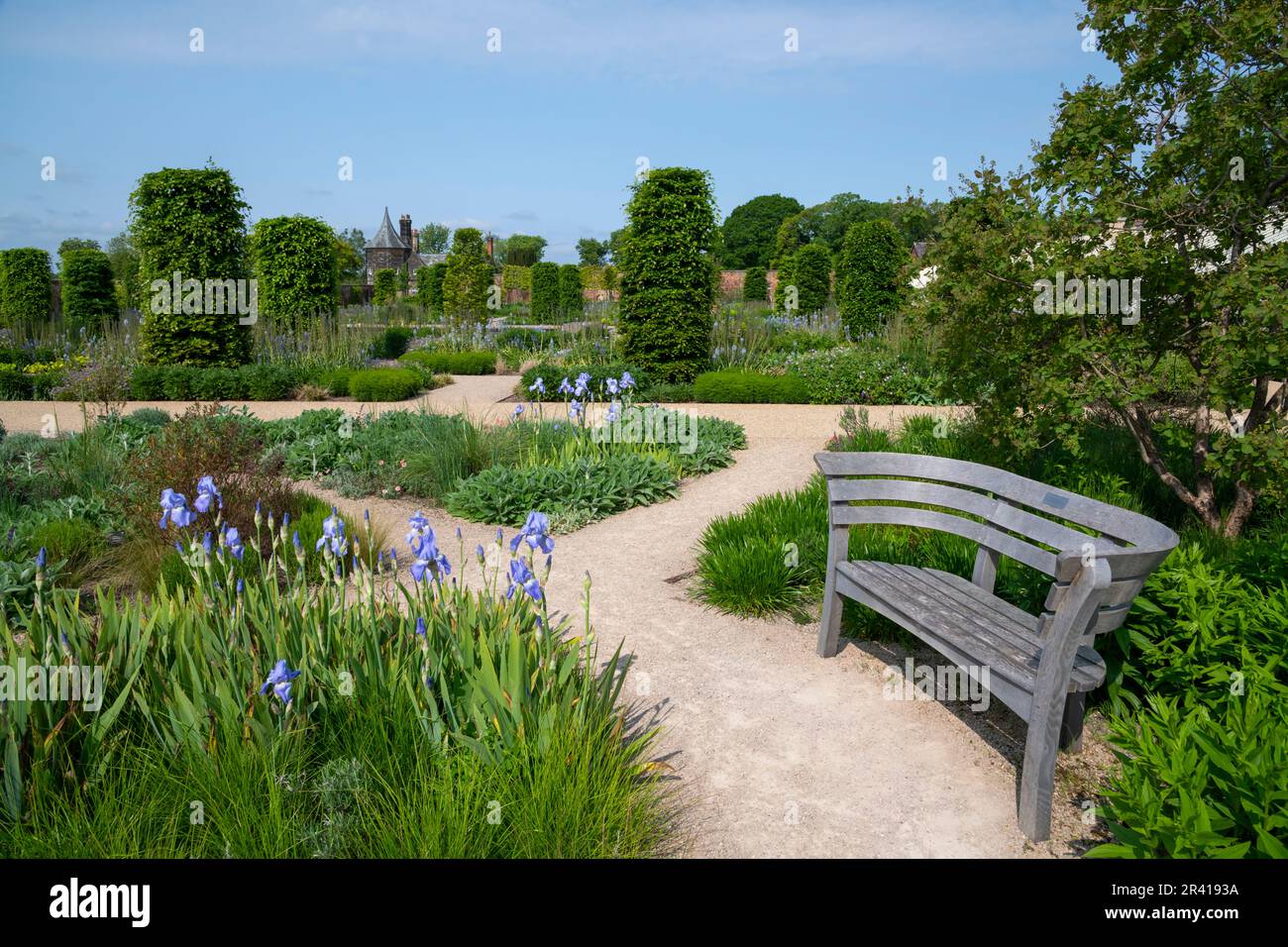 Frühsommer im Paradise Garden im RHS Bridgewater, Greater Manchester, England Stockfoto