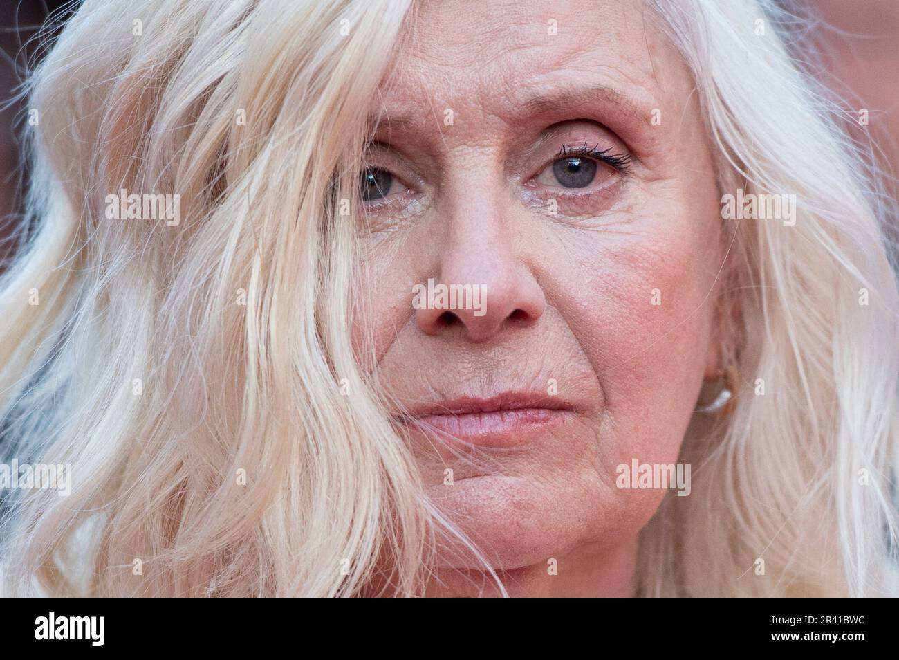 Cannes, Frankreich. 25. Mai 2023. Catherine Breillat nimmt am 25. Mai 2023 im Rahmen des Filmfestivals 76. in Cannes, Frankreich, an der L'Ete Dernier (letzten Sommer) Premiere Teil. Foto: Aurore Marechal/ABACAPRESS.COM Kredit: Abaca Press/Alamy Live News Stockfoto