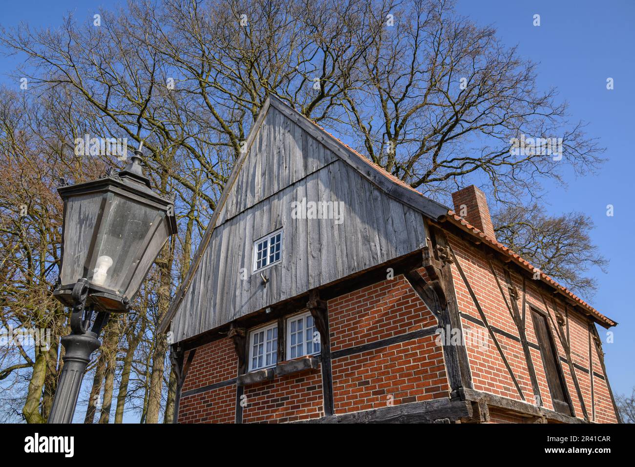 Altes Truss-Haus in westfalen Stockfoto