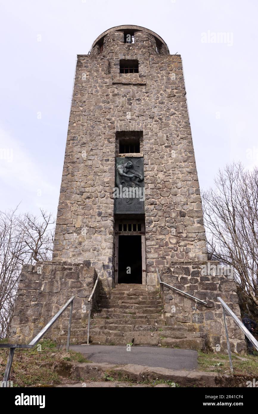 Kaiser-Wilhelm-Tower, Aussichtsturm auf der High Acht Stockfoto