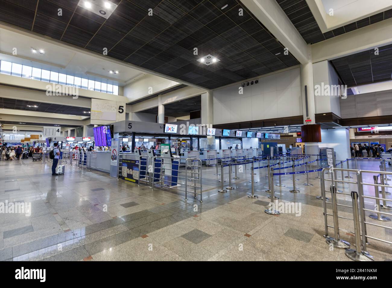 Flughafen Bangkok Don Mueang DMK Flughafen Internationales Terminal in Thailand Stockfoto