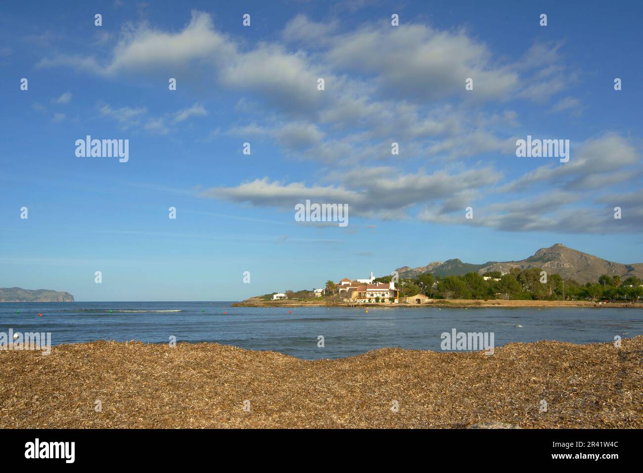 Es BarcarÃ¨s. Alcudia. Bahia de PollenÃ Nord.Mallorca.Baleares.EspaÃ±a. Stockfoto