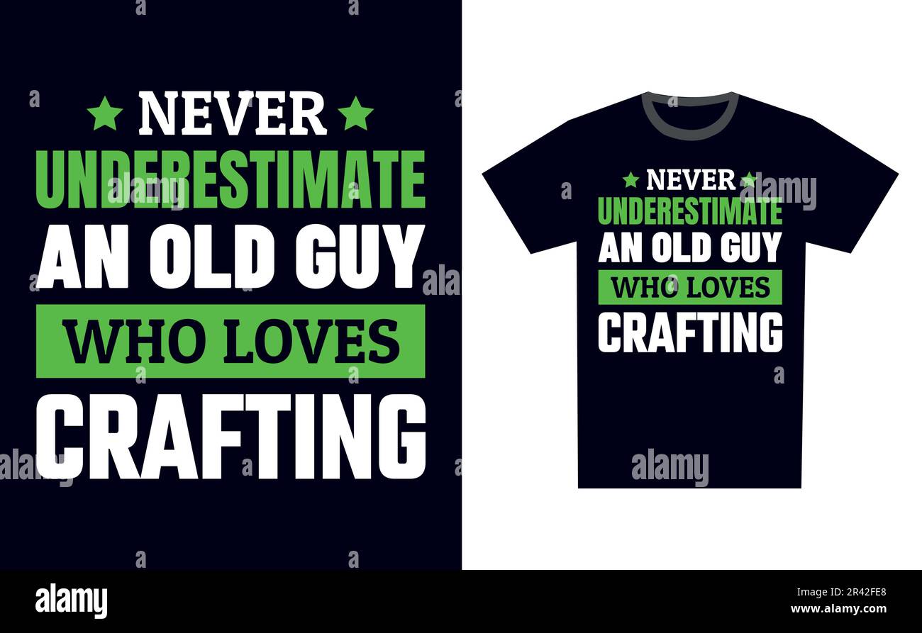 Crafting T-Shirt Design Template Vector Stock Vektor