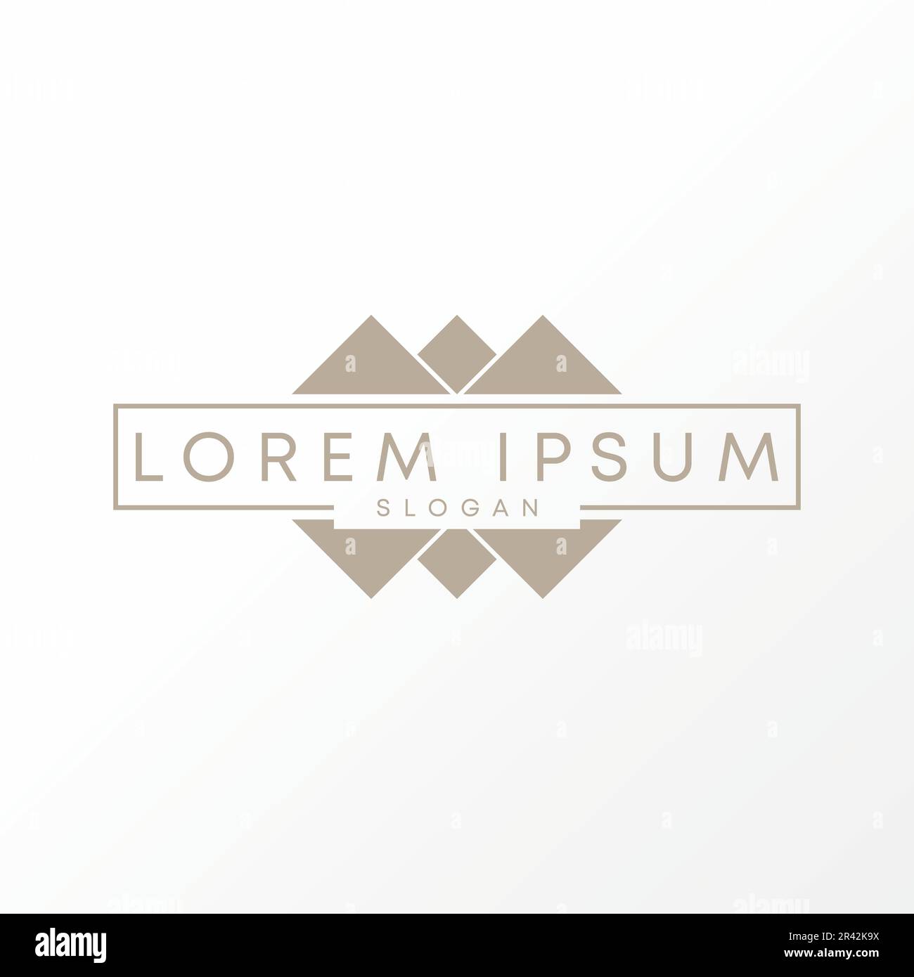 Logo Design Grafikkonzept kreativ Abstraktes Premium-Vektormaterial rechteckige Schablone mit 3 Dreieck von oben nach unten. Im Zusammenhang mit der gewerblichen Industrie Stock Vektor