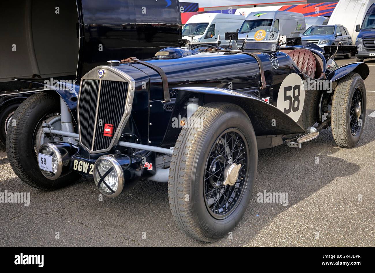1934 Lancia Steady Special Oldtimer. 2023 VSCC Pomeroy Trophy Classic Cars Silverstone Circuit England Großbritannien Stockfoto