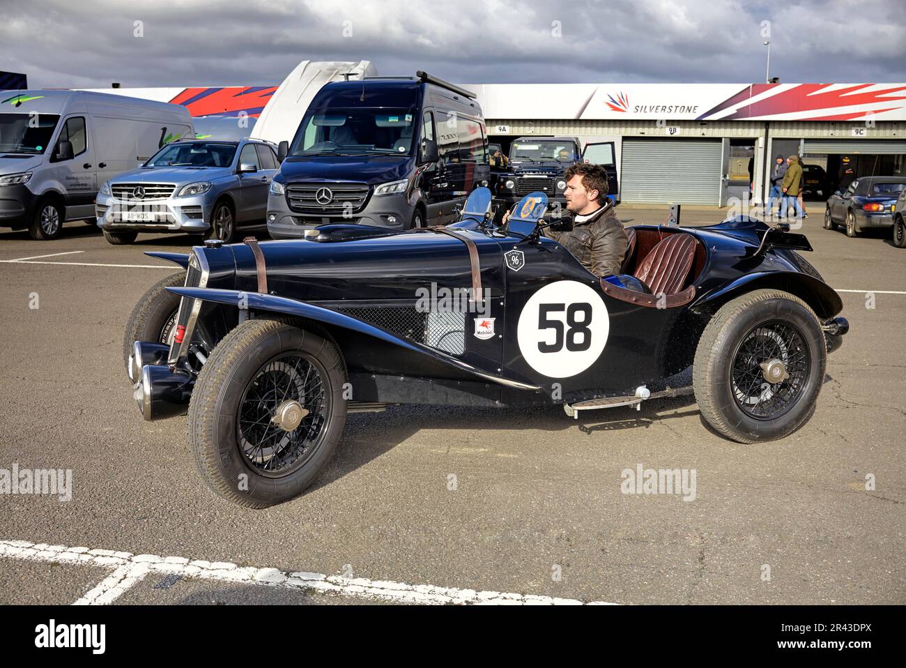 1934 Lancia Steady Special Oldtimer. 2023 VSCC Pomeroy Trophy Classic Cars Silverstone Circuit England Großbritannien Stockfoto