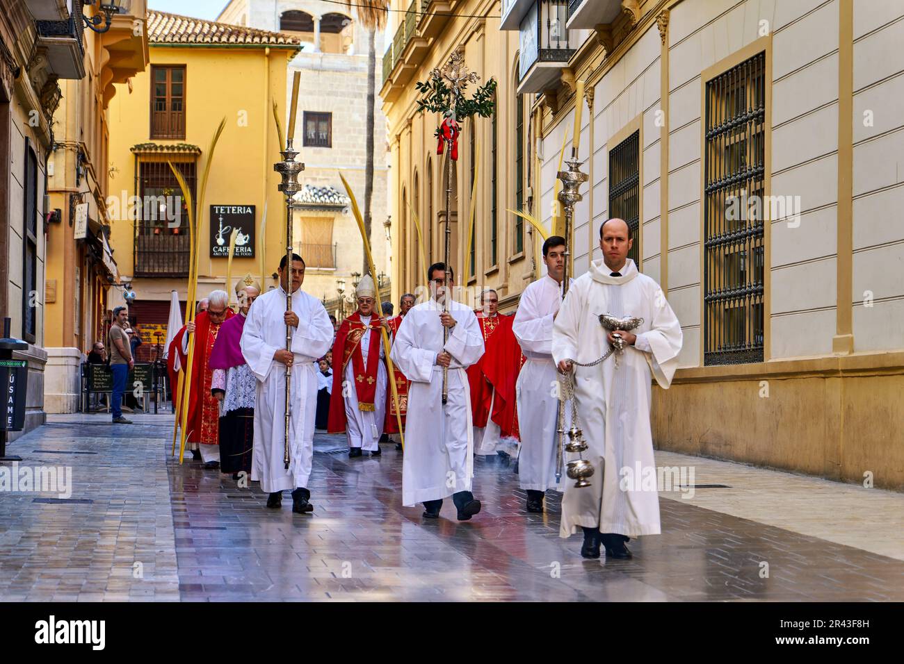 Andalusien Spanien. Prozession im Semana Santa (Heilige Woche) in Malaga Stockfoto