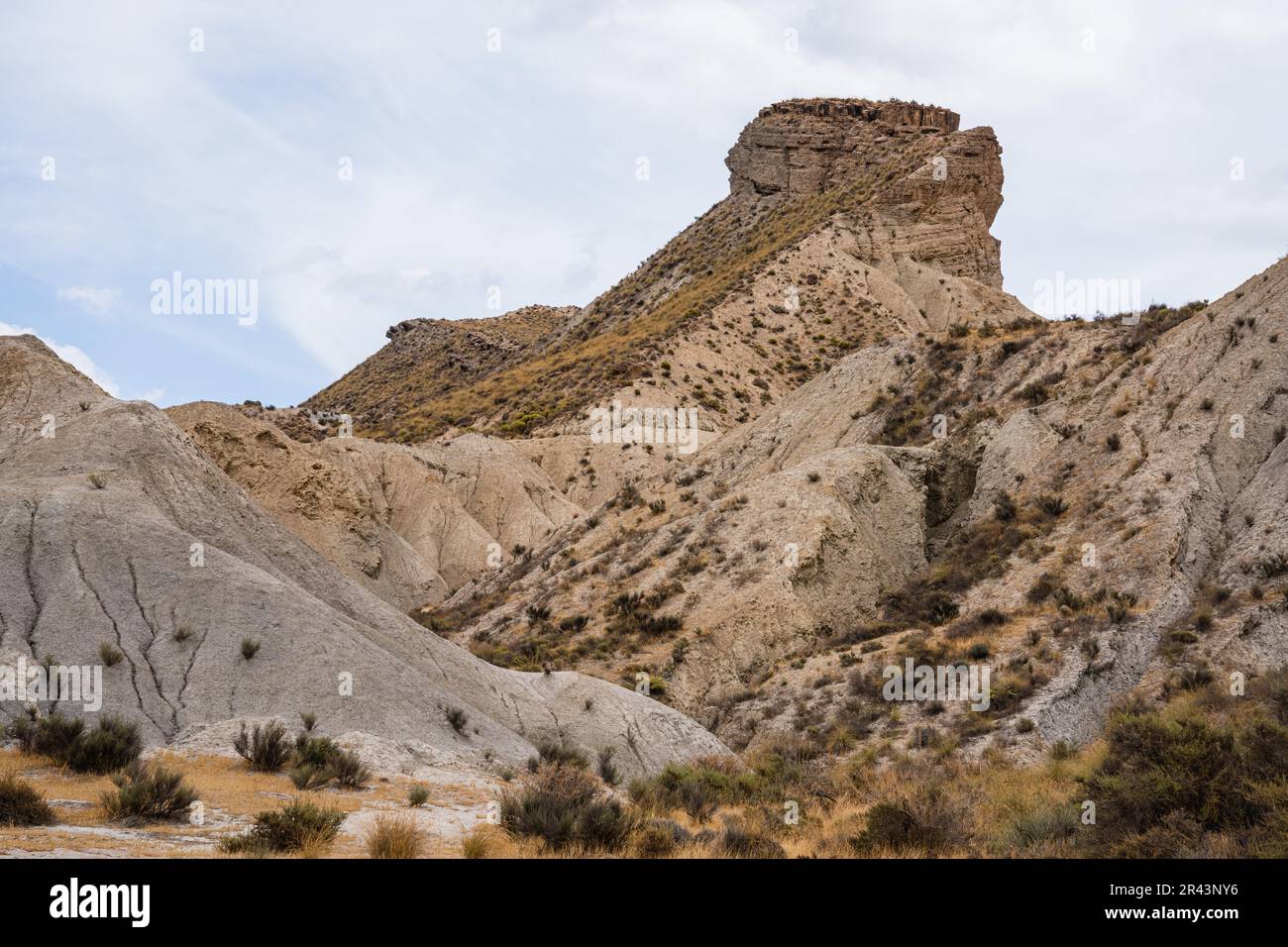 Barranco del Cautivo, Tabernas Desert, Tabernas, Spanien Stockfoto