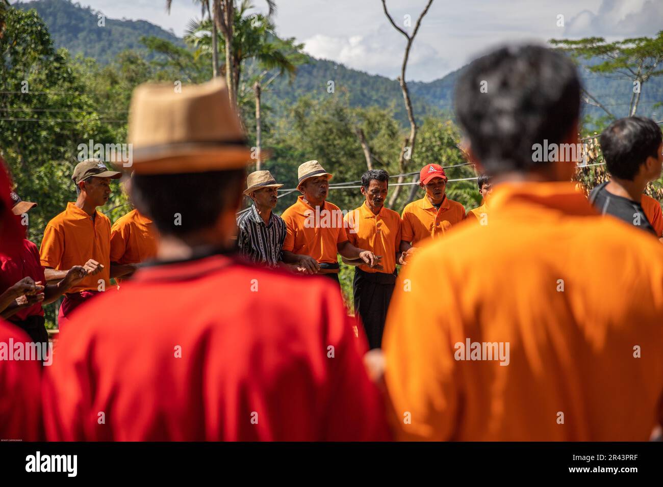 Toraja Beerdigungszeremonie, Tana Toraja, Sulawesi, Indonesien Stockfoto