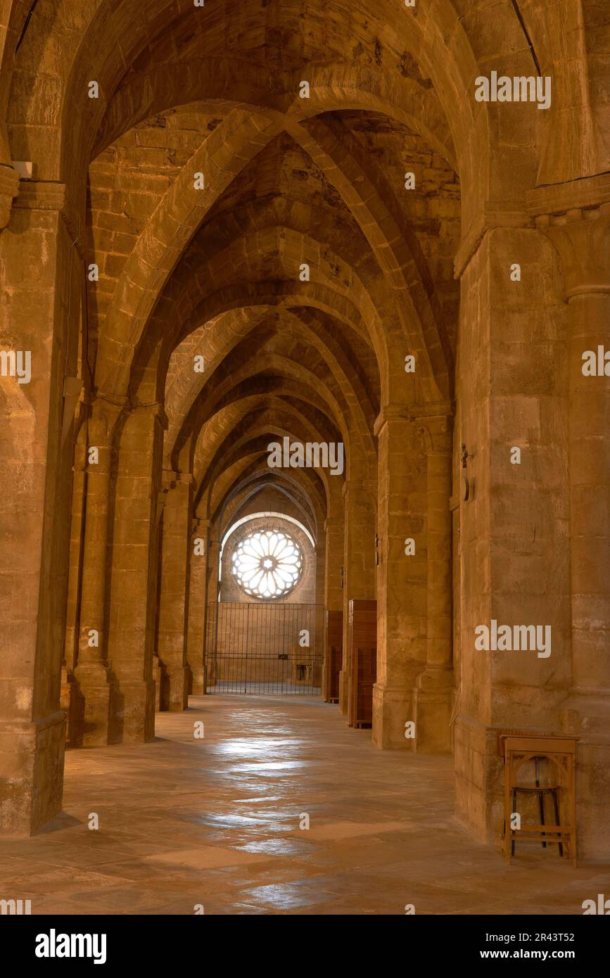 Santa Maria de la Oliva, Zisterzienserkloster, Kloster La Oliva, Carcastillo Navarre, Spanien Stockfoto