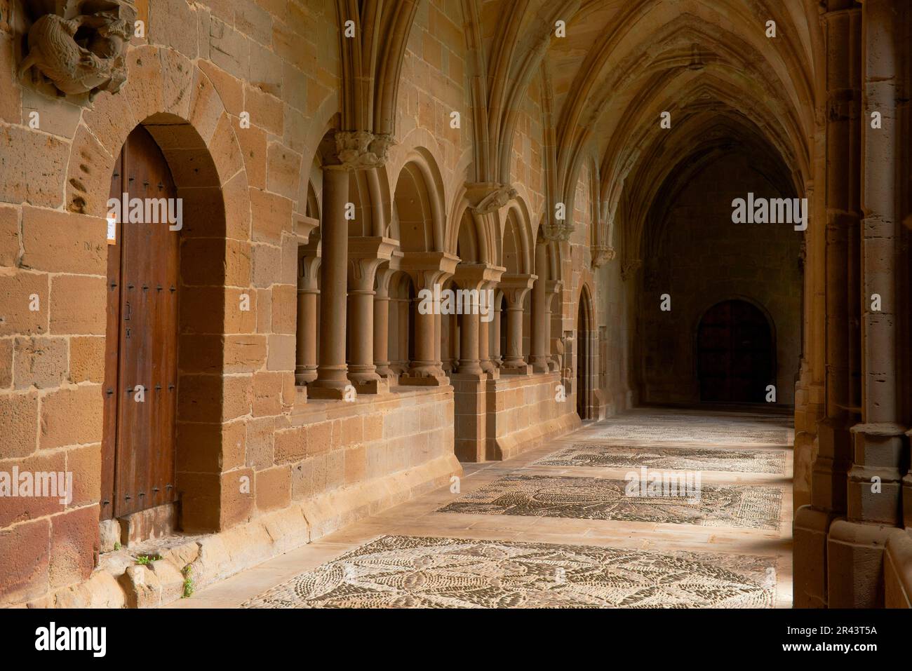 Santa Maria de la Oliva, Zisterzienserkloster, Kloster La Oliva, Kloster, Carcastillo Navarre, Spanien Stockfoto