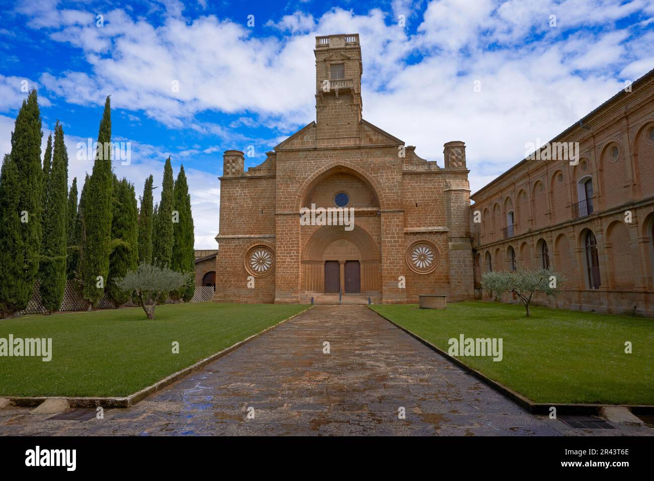 Santa Maria de la Oliva, Zisterzienserkloster, Kloster La Oliva, Carcastillo Navarre, Spanien Stockfoto