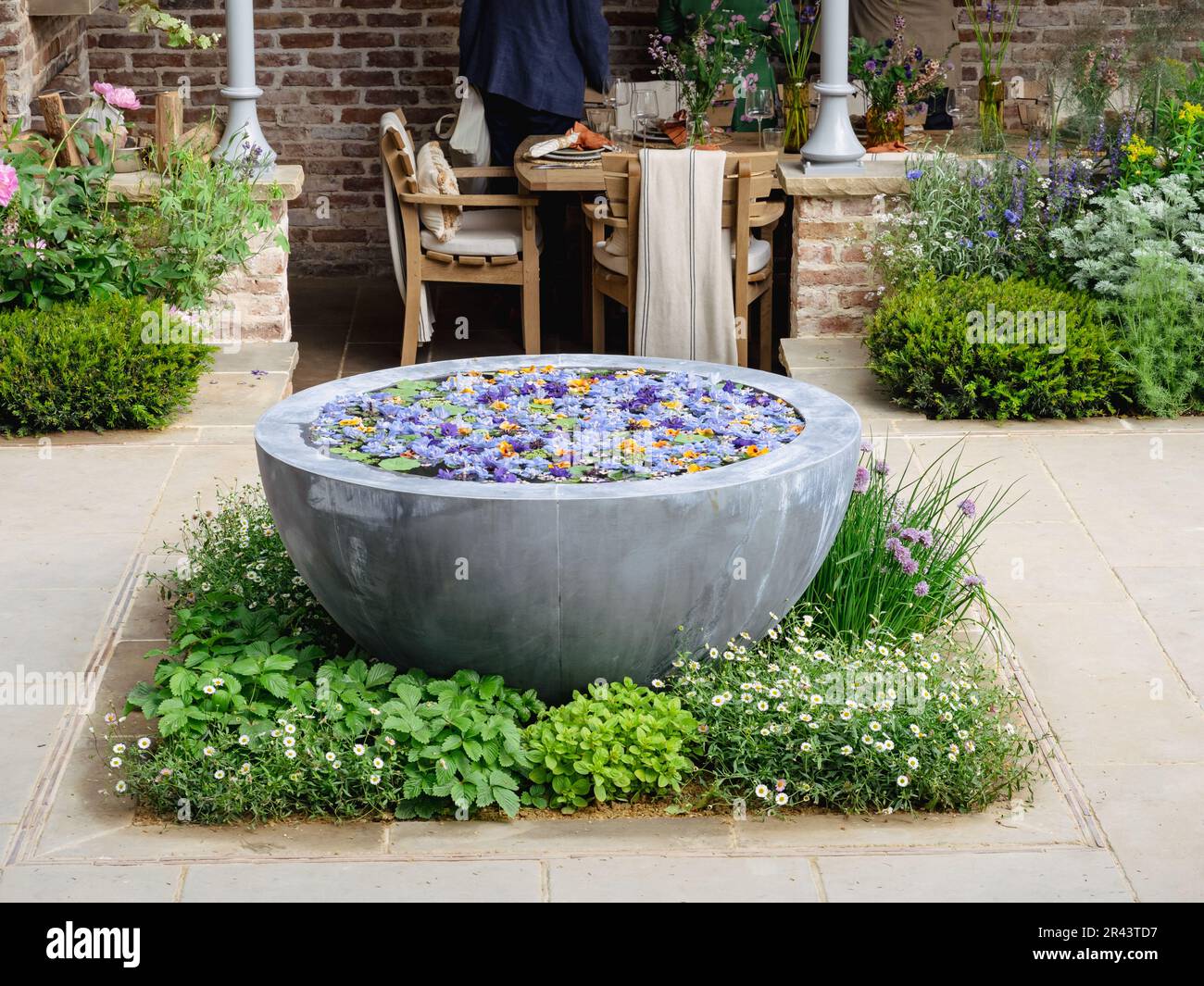 Gärten bei der Chelsea Flower Show zeigen Stockfoto
