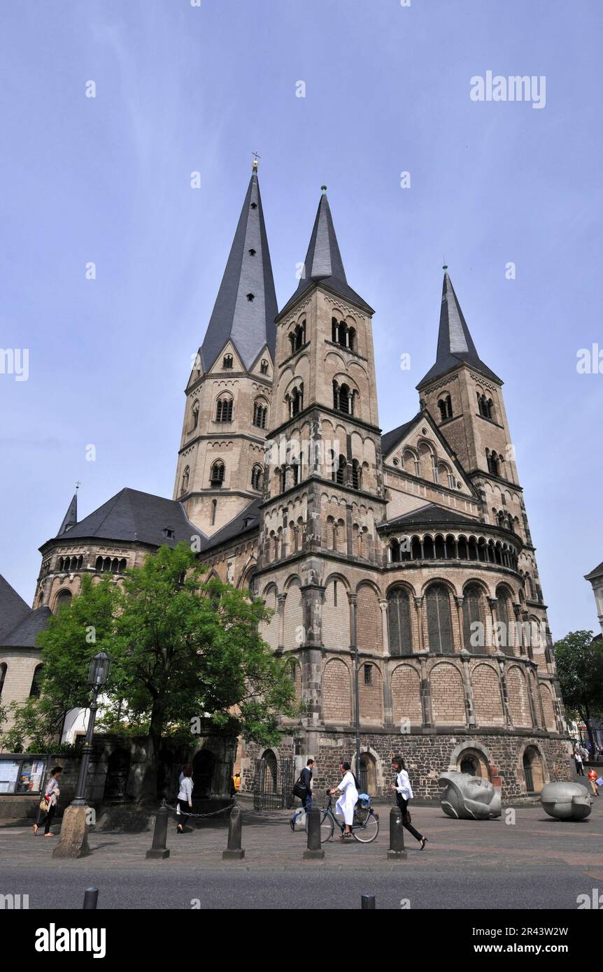 Bonner Dom, Basilika, Kirche, Bonn, Nordrhein-Westfalen, Deutschland Stockfoto