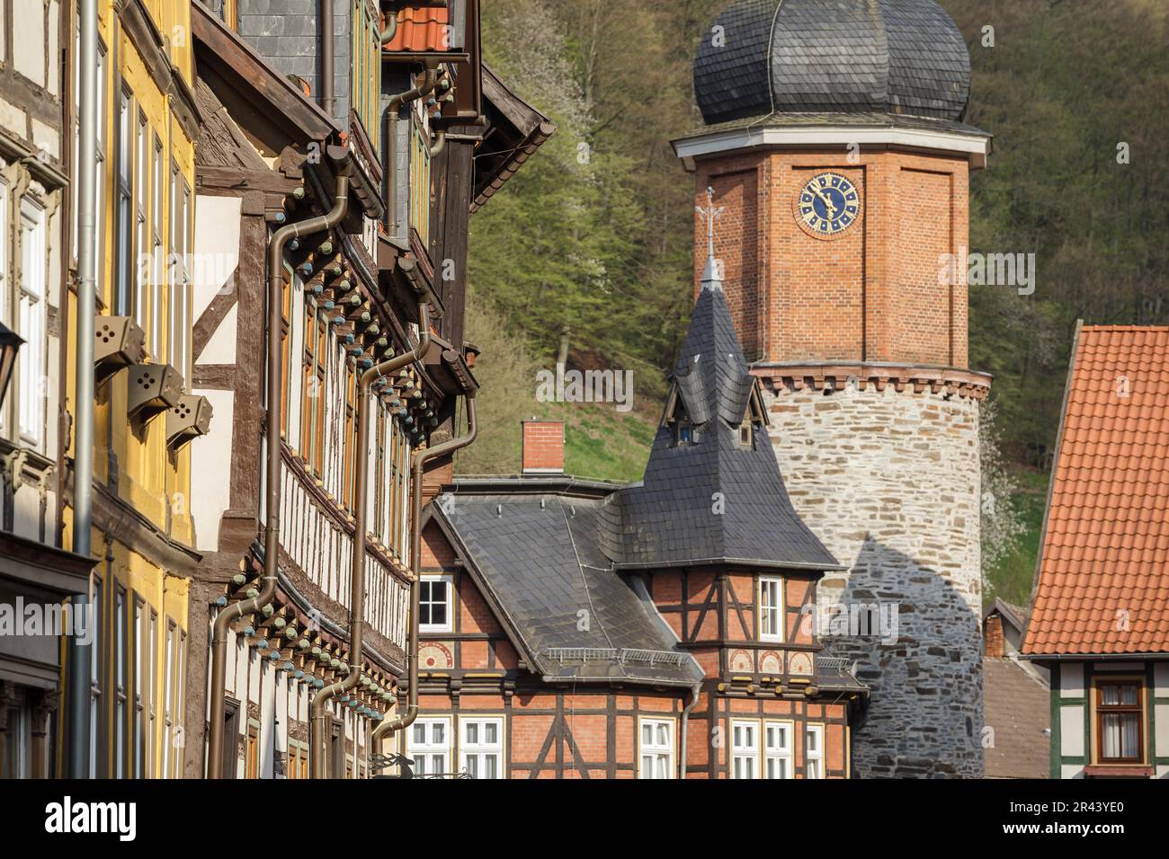 Europäische Stadt Stolberg im Harzgebirge Stockfoto