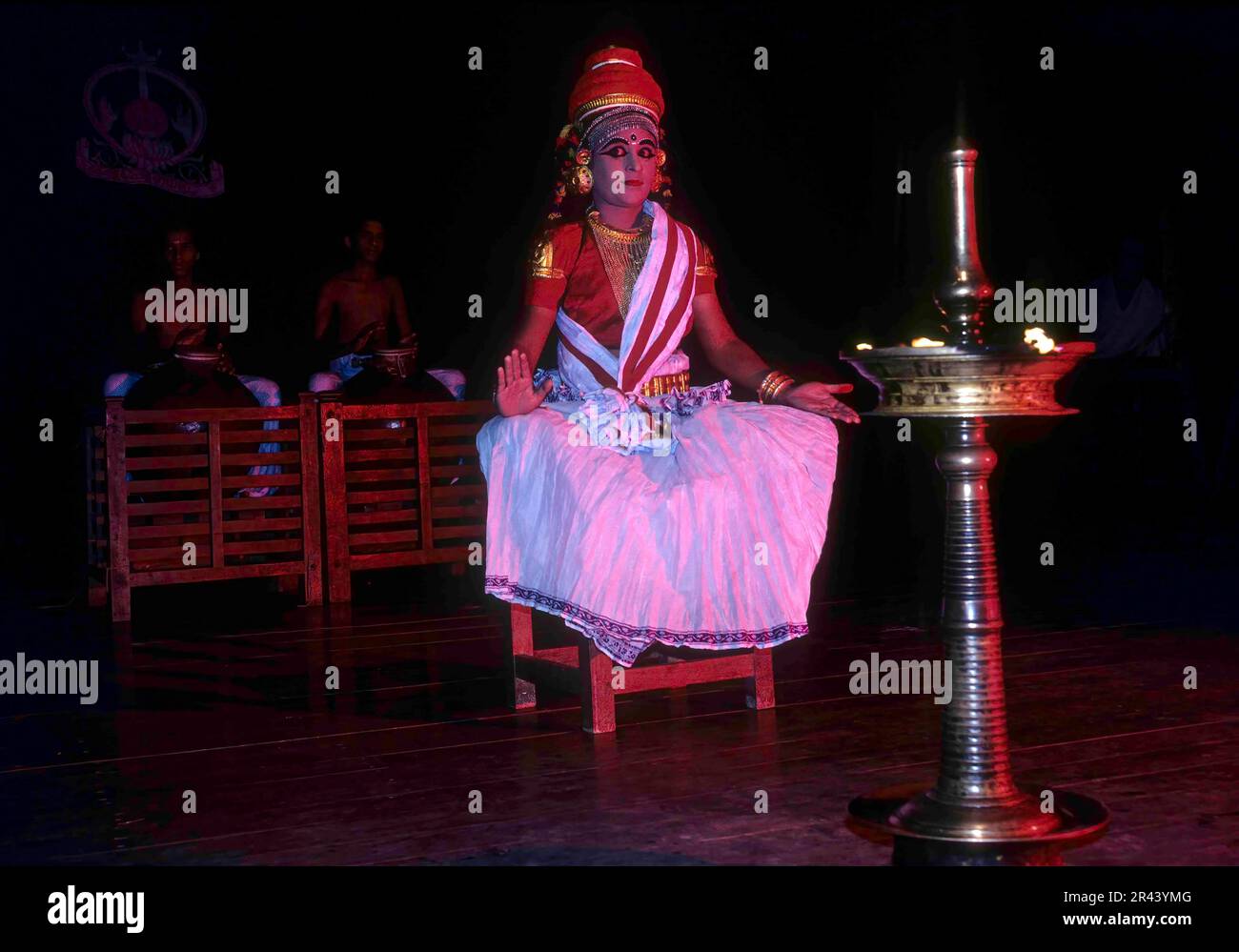 Nangiarkoothu, Sanskrit-Drama in Kerala, Indien, Asien Stockfoto