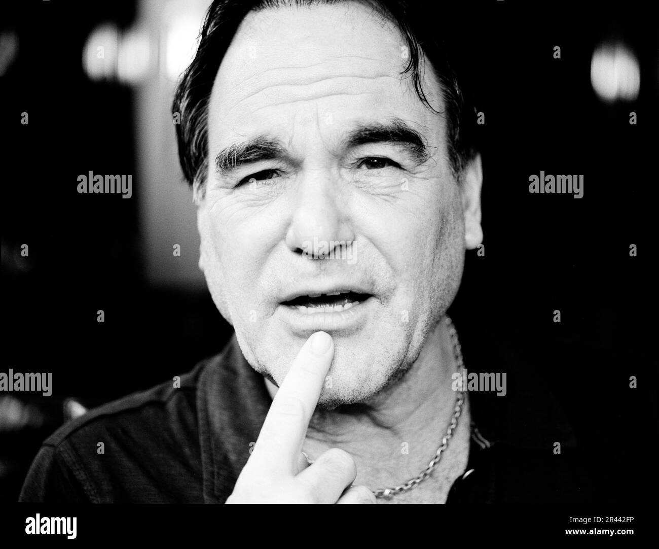 Porträt von Oliver Stone Stockfoto