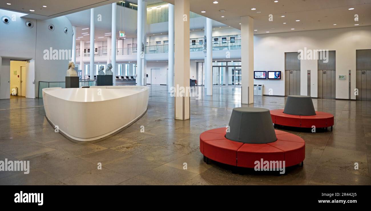 Innenansicht des Neuen Augusteums, Hauptgebäude der Universität Leipzig, Sachsen Stockfoto
