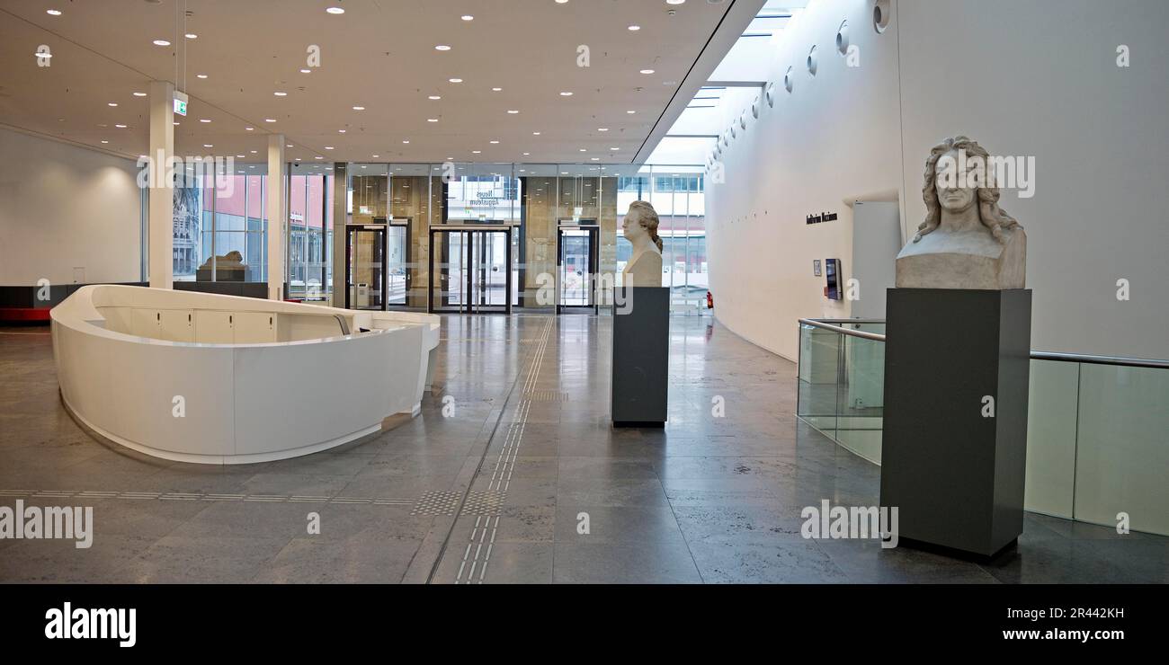 Innenansicht des Neuen Augusteums, Hauptgebäude der Universität Leipzig, Sachsen Stockfoto