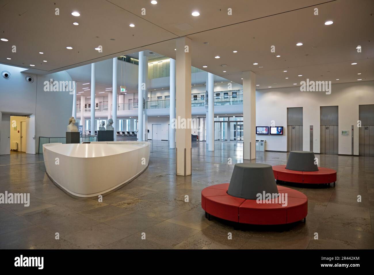 Innenansicht des Neuen Augusteums, Hauptgebäude der Universität Leipzig, Sachsen Stockfoto