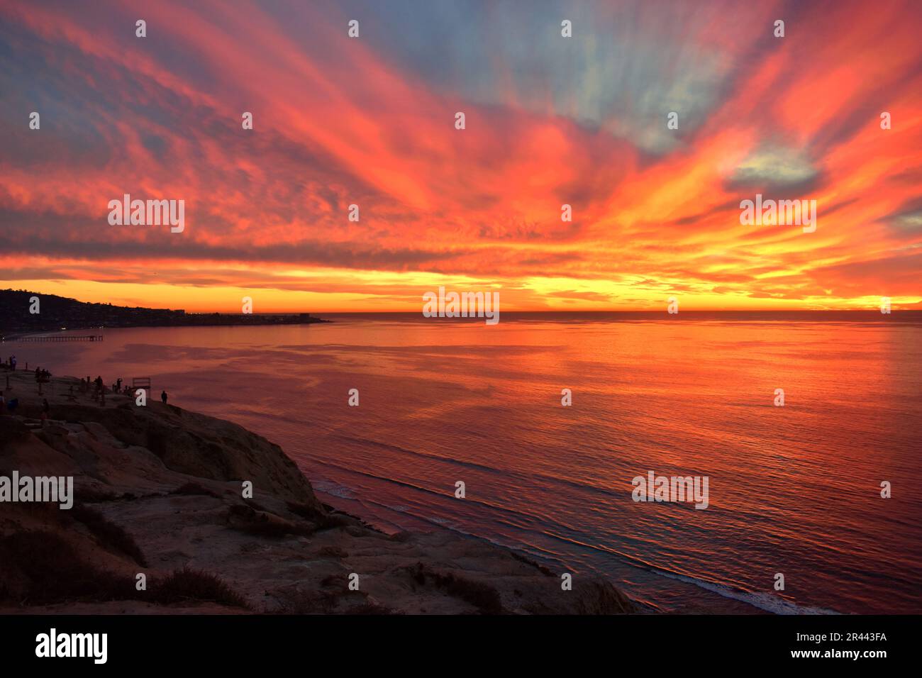 Schönen Sonnenuntergang in San Diego, Kalifornien Stockfoto