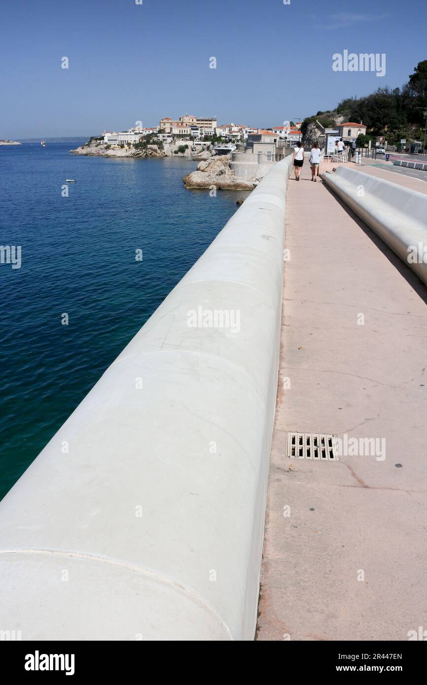 Marseille: La Corniche Stockfoto