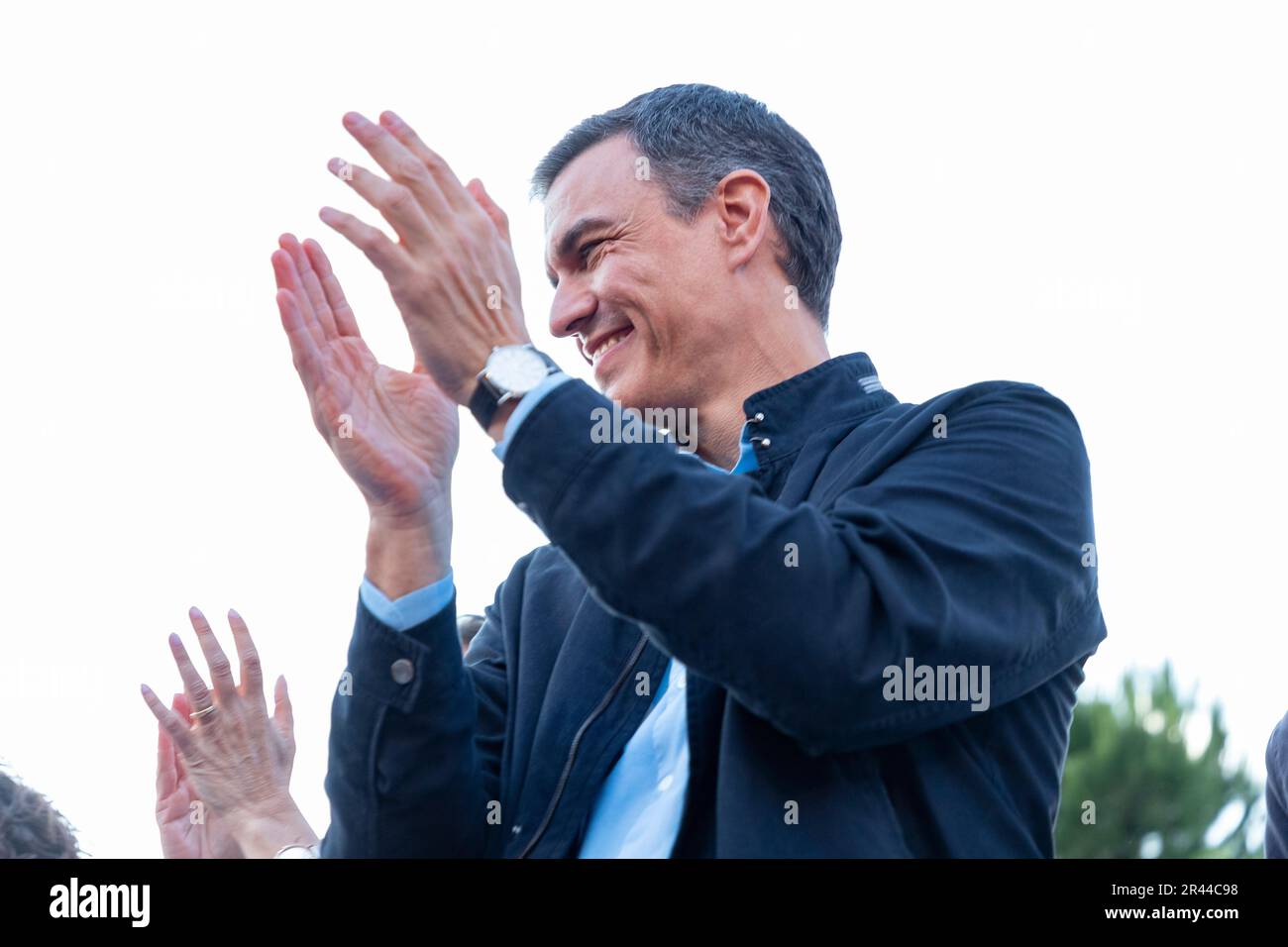 Pedro Sanchez PerezCastejon. Massiver Akt der PSOE. Präsident Spaniens