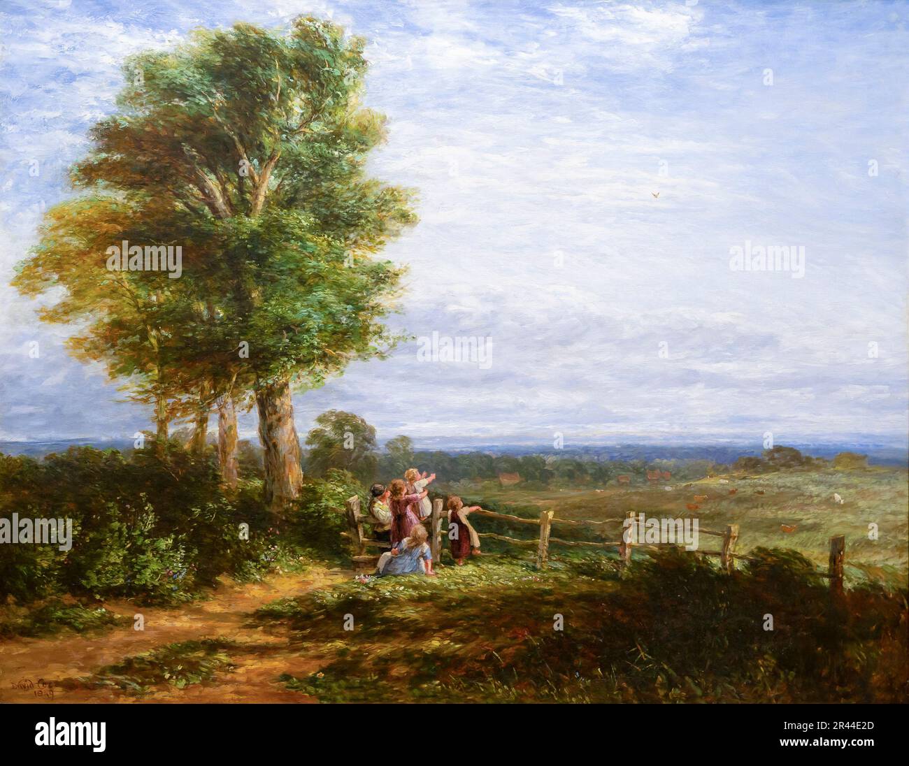 Die Feldlerche, David Cox, 1849, Stockfoto