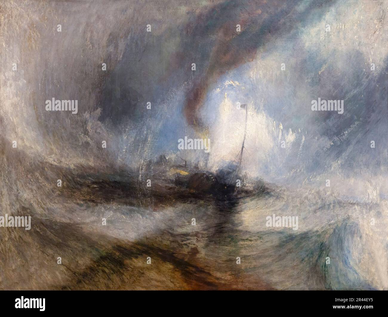 Snow Storm - Steam-Boat aus einem Hafen Mund, JMW Turner, 1842, Stockfoto