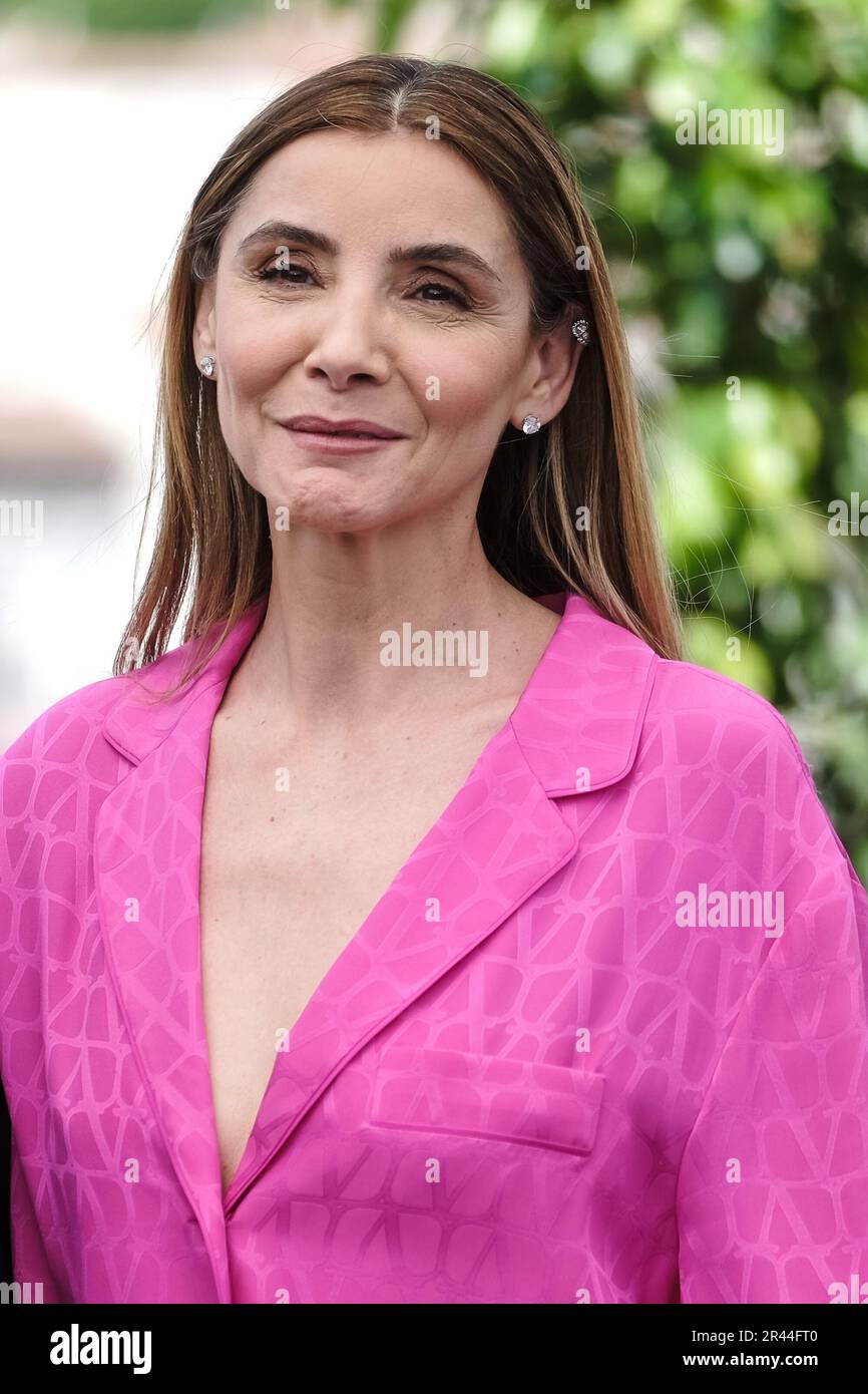 Cannes, Frankreich. 26. Mai 2023. Clotilde Courau fotografierte während der Fotokonferenz für den letzten Sommer im Rahmen des Internationalen Filmfestivals 76. in Cannes im Palais des Festivals in Cannes, Frankreich Bild von Julie Edwards/Alamy Live News Stockfoto