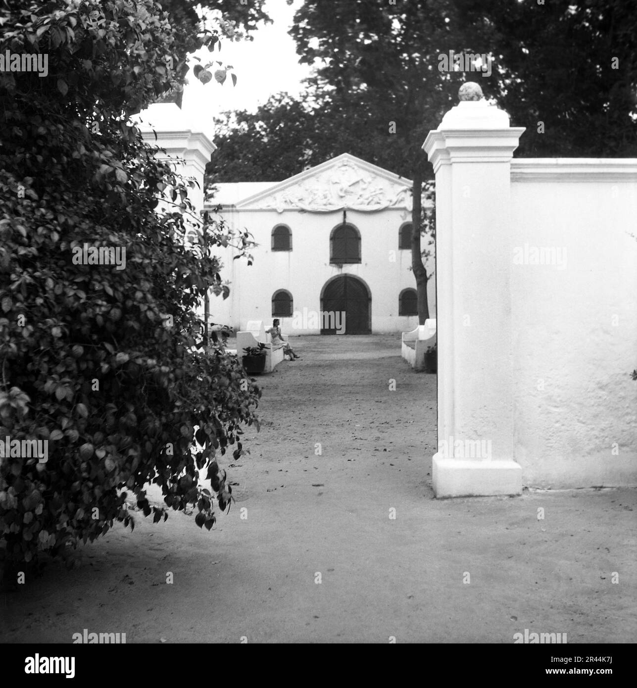 Cloete Keller bauen, die original erhaltenen Weinkeller am Groot Constantia, das älteste Weingut in Südafrika, Cape Town, Südafrika. Stockfoto