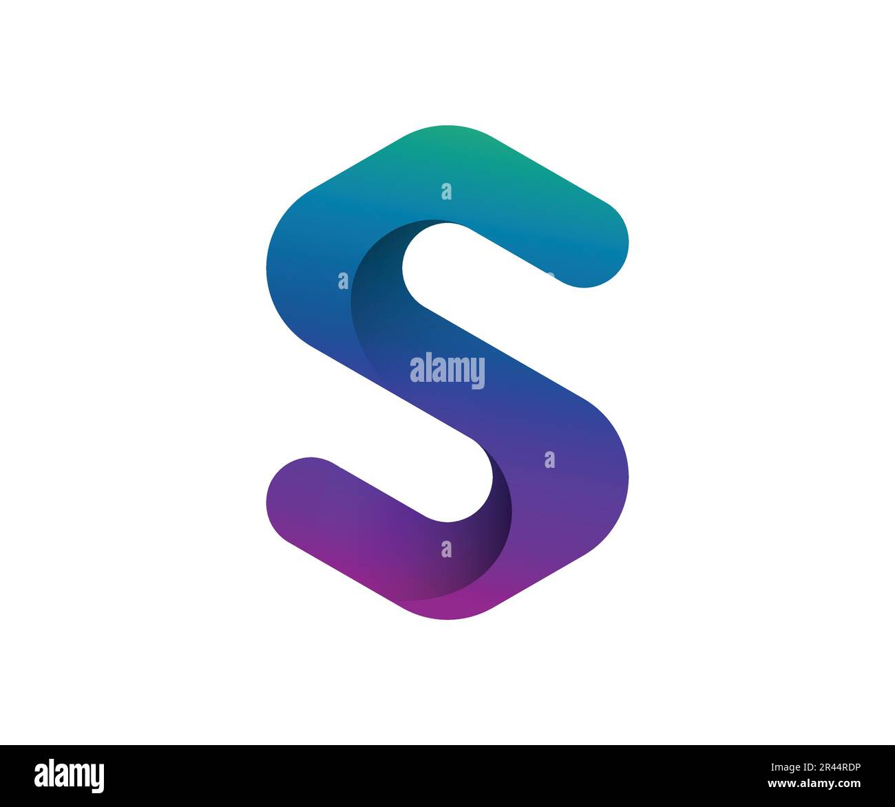 vektorvorlage für das Logo des 3D S-Buchstabens Stock Vektor